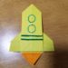 折り紙で簡単に子供が作れるロケットの折り方(平面タイプ)男の子が遊べる♪